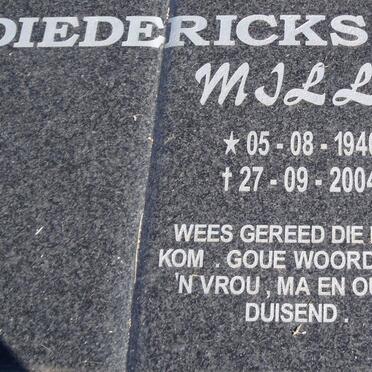 DIEDERICKS Milly 1940-2004