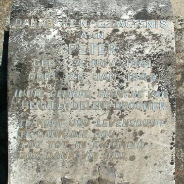 DROOMER Peter 1941-1942