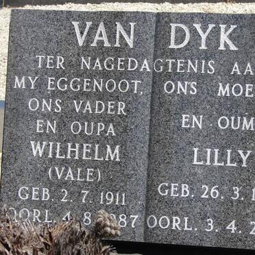 DYK Wilhelm, van 1911-1987 &amp; Lilly 1916-2002