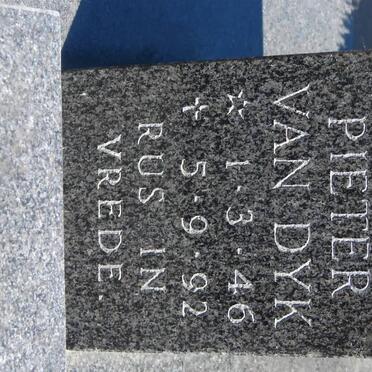 DYK Pieter, van 1946-1992