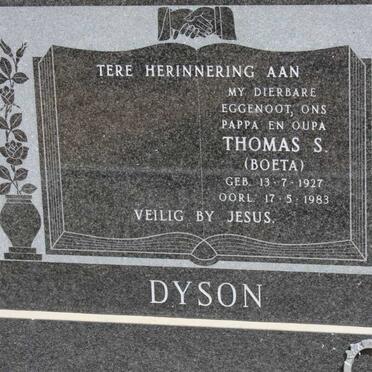 DYSON Thomas S. 1927-1983
