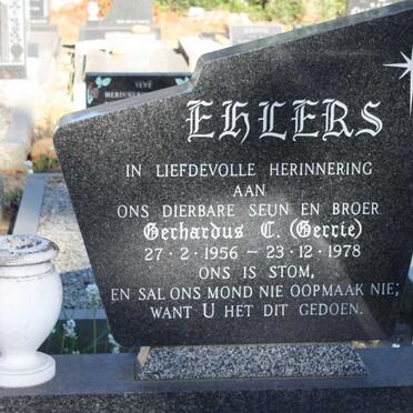 EHLERS Gerhardus C. 1956-1978
