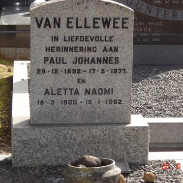 ELLEWEE Paul Johannes, van 1892-1977 &amp; Aletta Naomi 1900-1982