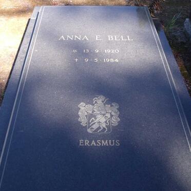 ERASMUS Anna E. Bell 1920-1984
