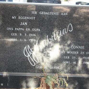 FABRICIUS Jan 1906-1976 &amp; Connie 1908-1994