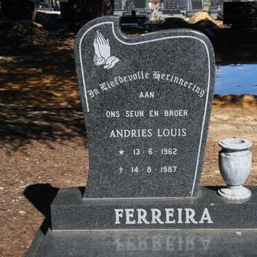 FERREIRA Andries Louis 1962-1987