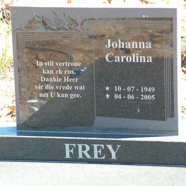 FREY Johanna Carolina 1949-2005