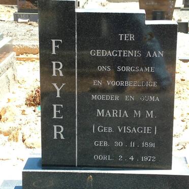 FRYER Maria M.M. nee VISAGIE 1891-1972