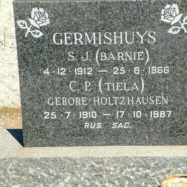 GERMISHUYS S.J. 1912-1966 &amp; C.P. HOLTZHAUSEN 1910-1987