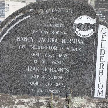GELDERBLOM Izak Johannes 1875-1962 &amp; Nancy Jacoba Hermina GELDERBLOM 1882-1957