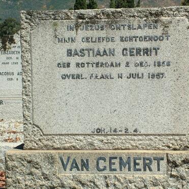 GEMERT Bastiaan Gerrit, van 1896-1957