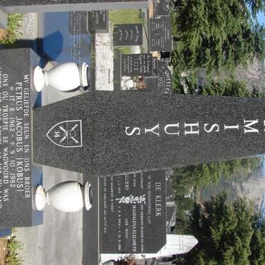 GERMISHUYS Petrus Jacobus 1962-1982 :: BRILL Magdalena Albertha Maria 1940-2003