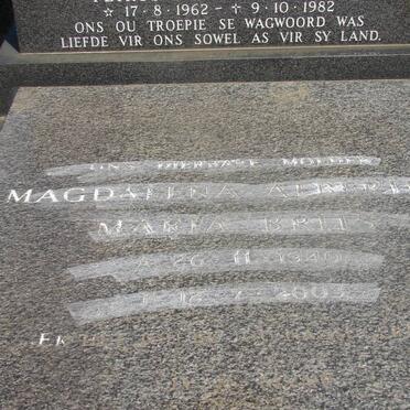 GERMISHUYS Petrus Jacobus 1962-1982 :: BRILL Magdalena Albertha Maria 1940-2003