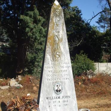 GENTS William John 1914-1981