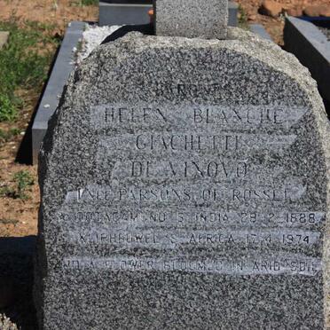 GIACHETTI Helen Blanche nee PARSONS 1888-1974