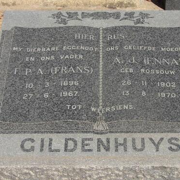 GILDENHUYS F.P.A. 1896-1967 &amp; A.J. ROSSOUW 1902-1970