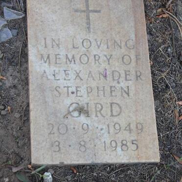 GIRD Alexander Stephen 1949-1985