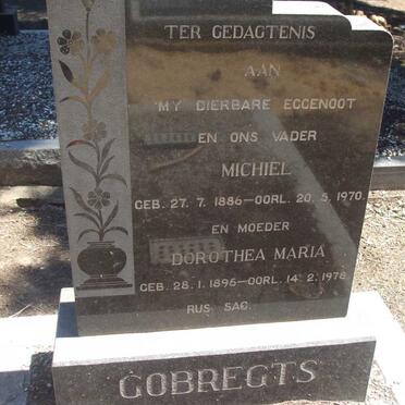 GOBREGTS Michiel 1886-1970 &amp; Dorothea Maria 1895-1978