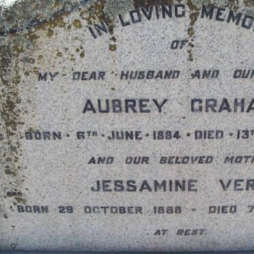 GRAHAM Aubrey 1884-1952 &amp; Jessamine Vera 1888-1968