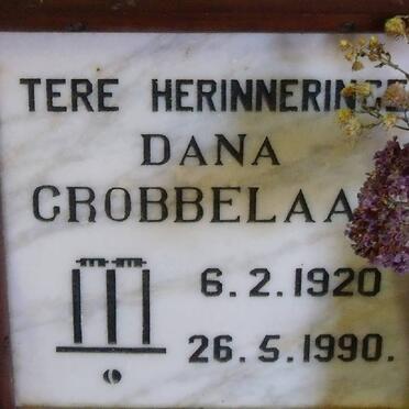 GROBBELAAR Dana 1920-1990