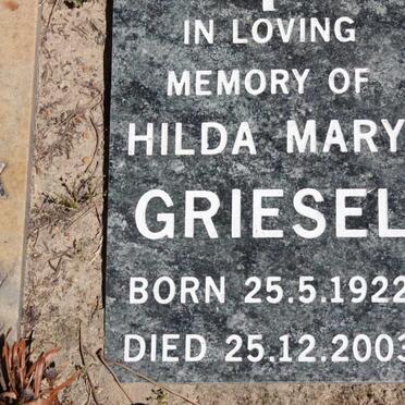 GRIESEL Hilda Mary 1922-2003
