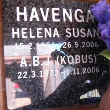 HAVENGA Helena Susan 1951-2006 :: HAVENGA A.B.J. 1972-2006