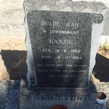 HAMILTON Hanzie 1929-1964