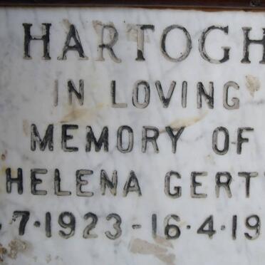 HARTOGH Helena Gerty 1923-1987