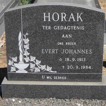 HORAK Evert Johannes 1913-1984