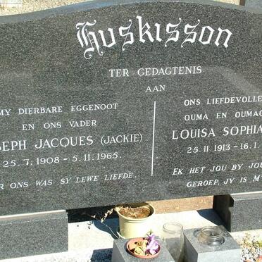 HUSKISSON Joseph Jacques 1908-1965 &amp; Louisa Sophia 1913-2004
