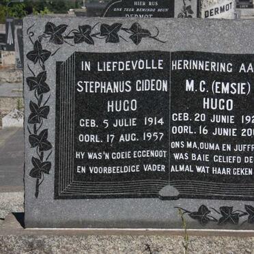 HUGO Stephanus Gideon 1914-1957 &amp; M.C. 1929-2009