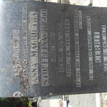 HIGGO Gerrit 1873-1964 &amp; Anna Magrietha Stoffelina SMIT 1878-1944