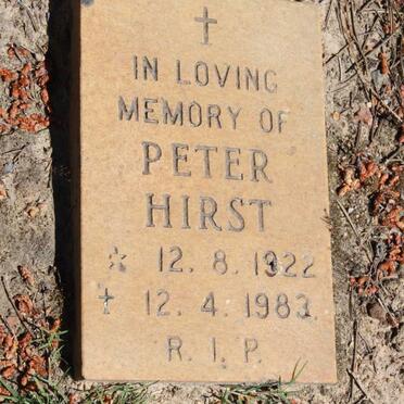HIRST Peter 1922-1983
