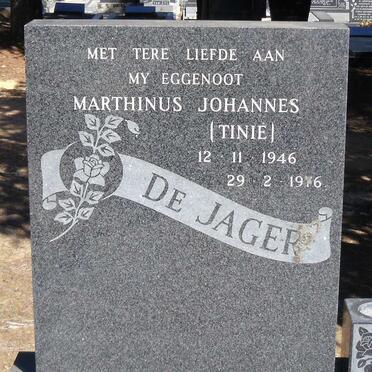 JAGER Marthinus Johannes, de 1946-1976