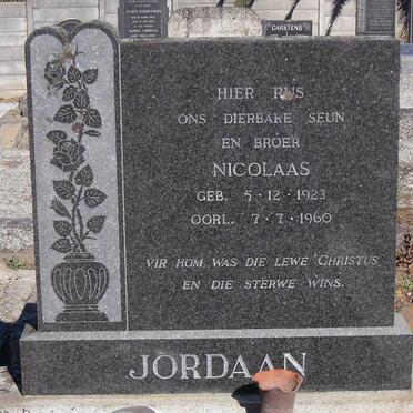 JORDAAN Nicolaas 1923-1960