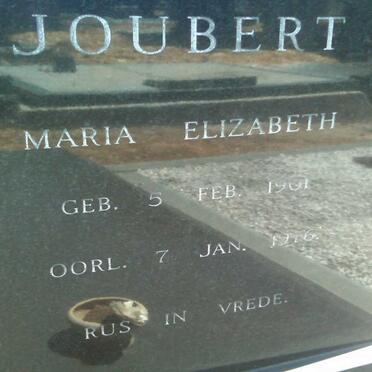 JOUBERT Maria Elizabeth 1901-1976