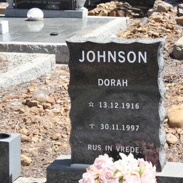 JOHNSON Dorah 1916-1997
