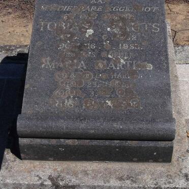 JOUBERT Tobia Smuts  ???2-1950 &amp; Maria Martha DE LA HARPE 1881-