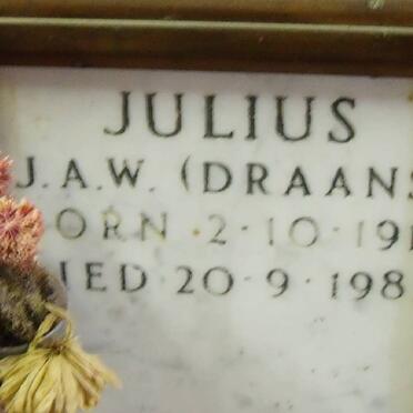 JULIUS J.A.W. 1911-1985