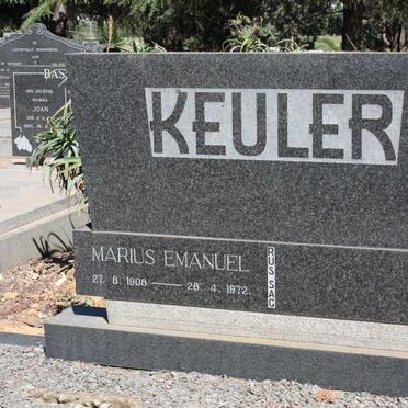 KEULER Marius Emanuel 1908-1972