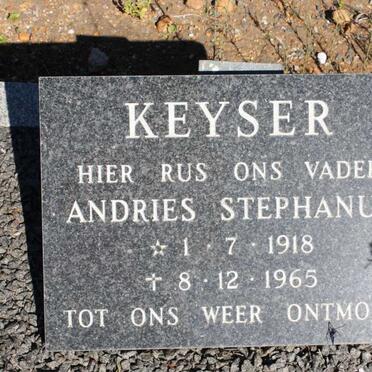 KEYSER Andries Stephanus 1918-1965