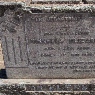 KLERK Cornelia Elizabeth, de 1886-1950