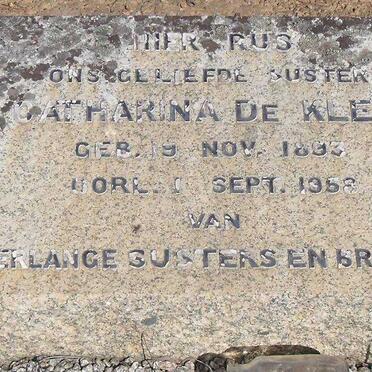 KLERK Catharina, de 1893-1958