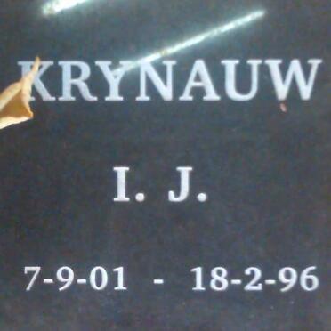 KRYNAUW I.J. 1901-1996