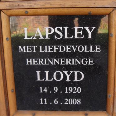 LAPSLEY Lloyd 1920-2008