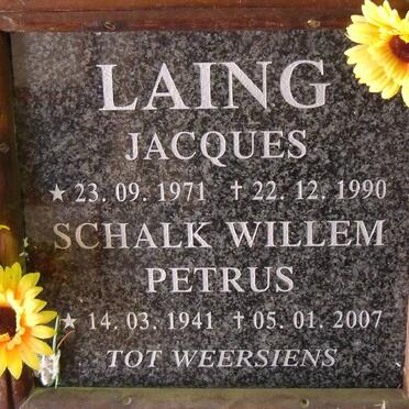 LAING Schalk Willem Petrus 1941-2007 :: LAING Jacques 1971-1990 