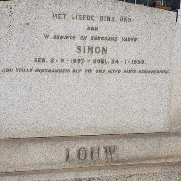 LOUW Simon 1897-1950