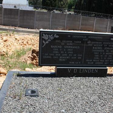 LINDEN Barend Stephanus, v.d. 1907-1988 & Rachel Johanna voorheen DE WET nee v.d. MERWE 1911-1985