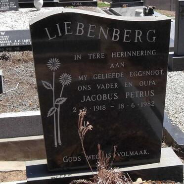 LIEBENBERG Jacobus Petrus 1918 - 1982