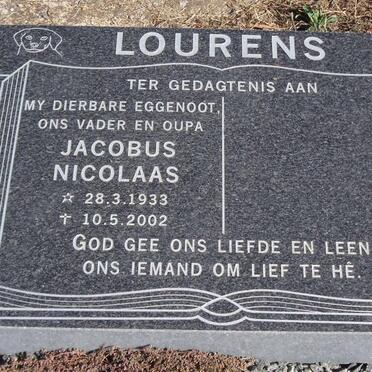 LOURENS Jacobus Nicolaas 1933-2002